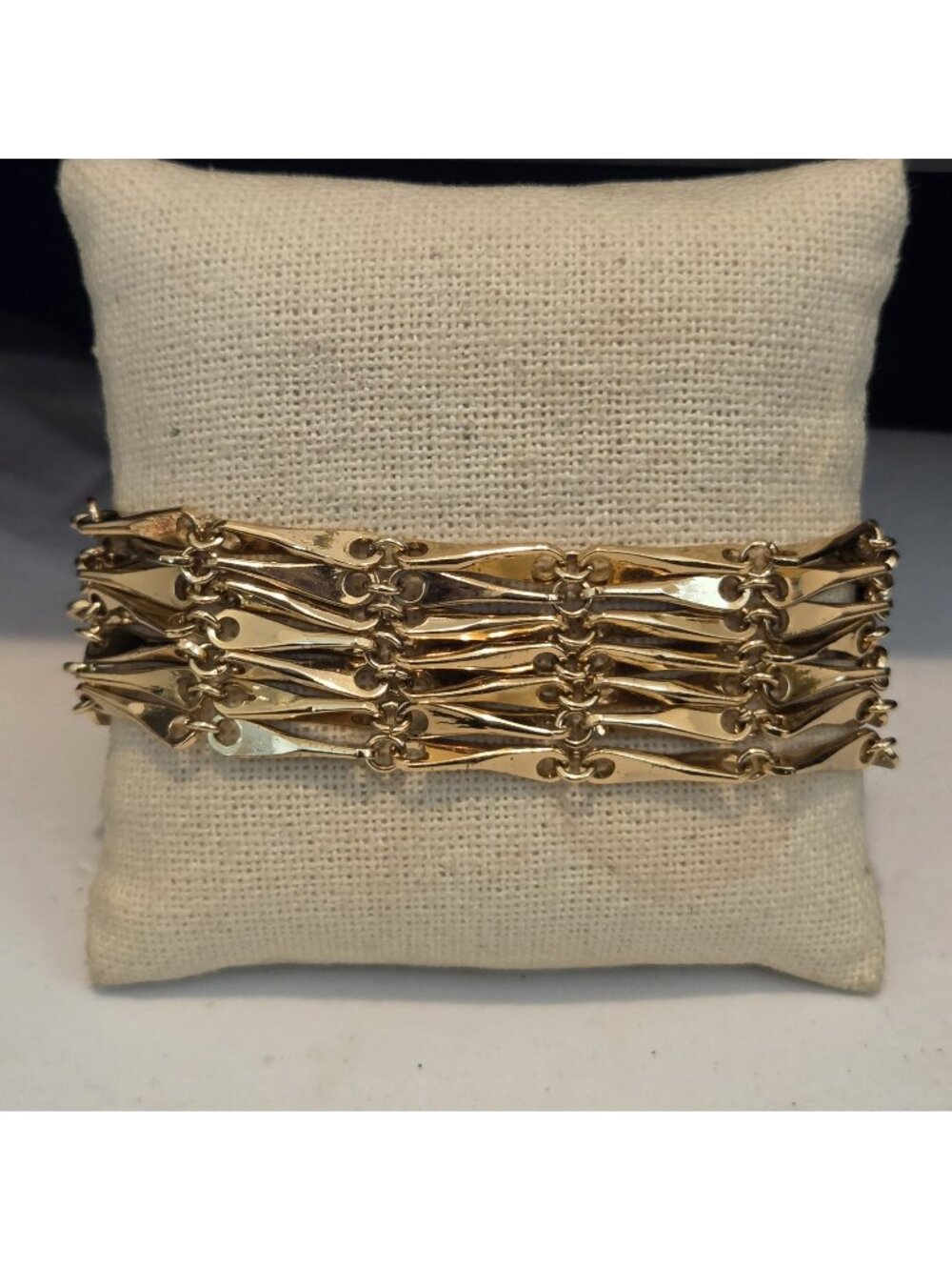 Ralph Lauren Gold Tone Multi-chain 7.5" Bracelet